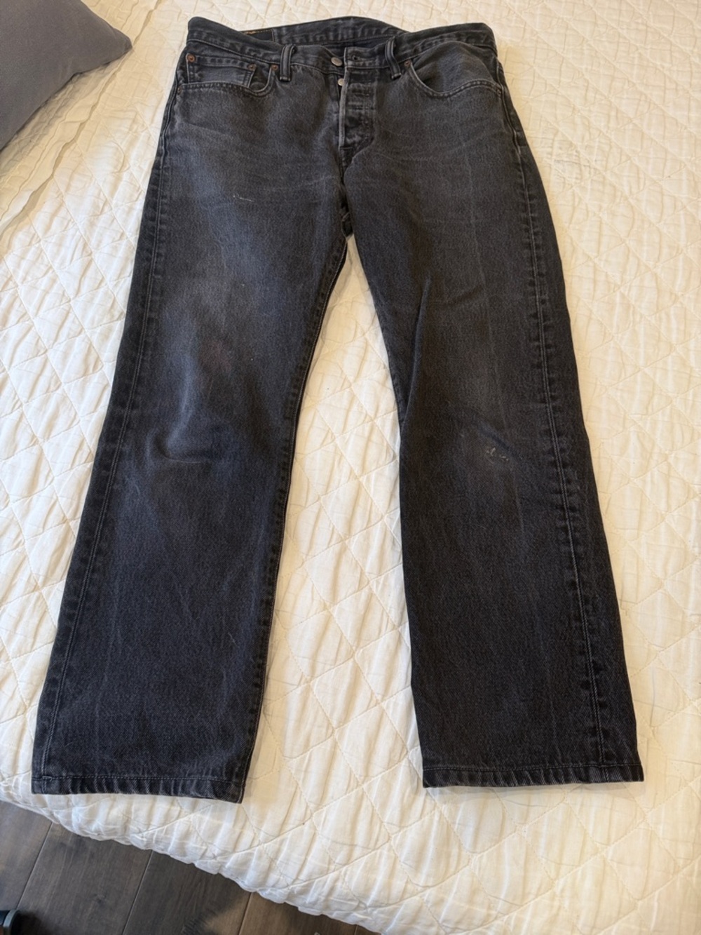 Vintage Levi’s 501 Black Straight-Leg Jeans